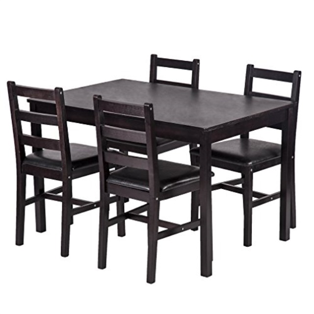 Bestmassage Dining Table Set Kitchen, 4 Person Dining Table And Chairs