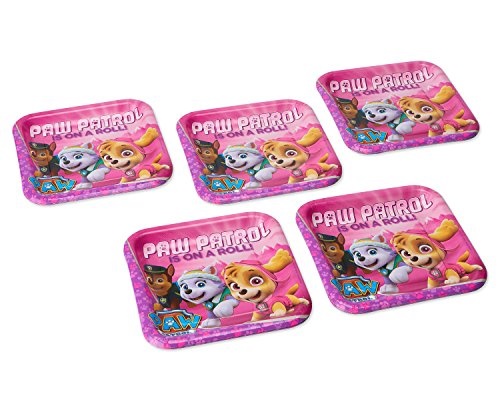 American Greetings Paw Patrol Pink Dinner Plates Paper 9