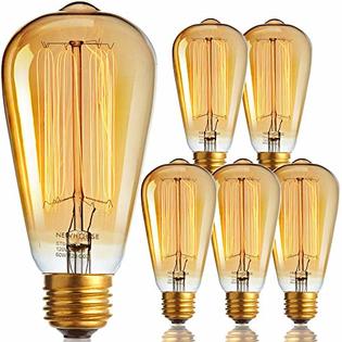 Newhouse Lighting ST64INC 6 ST64 Vintage Light Bulb 6 Pack Edison Bulbs ST64 Incandescent Style Newhouse Lighting ST64INC 6 ST64 Vintage Light Bulb 6 Pack Edison Bulbs ST64 Incandescent Style