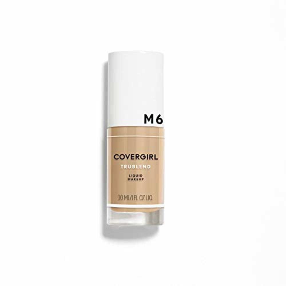 COVERGIRL truBlend Liquid Foundation Makeup Perfect Beige M6, 1 oz (packaging may vary)