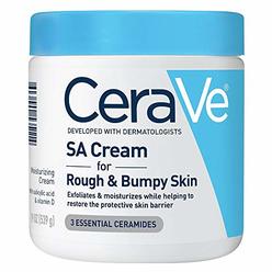 CeraVe Moisturizing Cream with Salicylic Acid | Exfoliating Body Cream with Lactic Acid, Hyaluronic Acid, Niacinamide, and Ceram