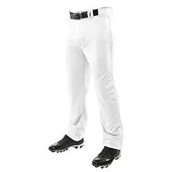CHAMPRO Triple Crown OB Open-Bottom Loose-Fit Baseball Pant in Solid Color with Adjustable Inseam and Reinforced Sliding Areas,