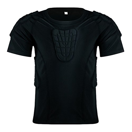 yingfeg bb Girls Padded Shirt Compression Protective T Shirt Protective Gear for Football MMA Baseball Hockey Soccer Basketball Bike Cyclin