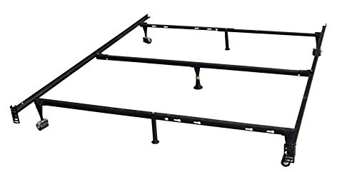 Bed Frame, Queen Adjustable Metal Bed Frame