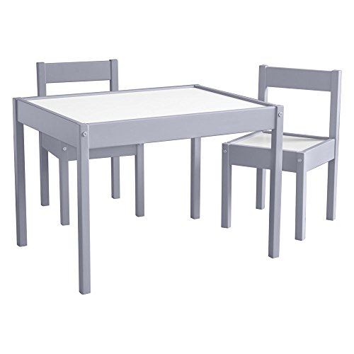 Photo 1 of Baby Relax Hunter 3 Piece Kiddy Table and Chair Set Gray