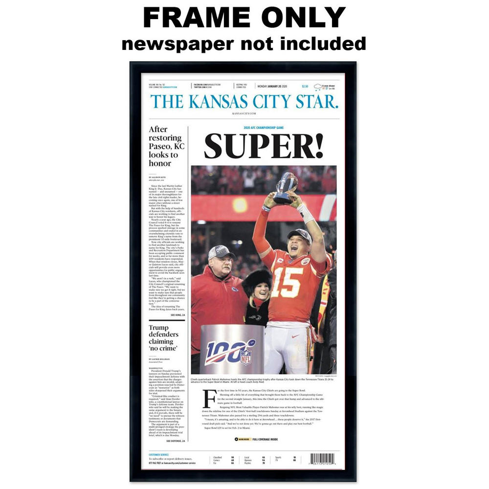 CustomPictureFrames.com Periodical Frame - Made to Display Periodical Measuring  11x22 inches - Great for Newspapers