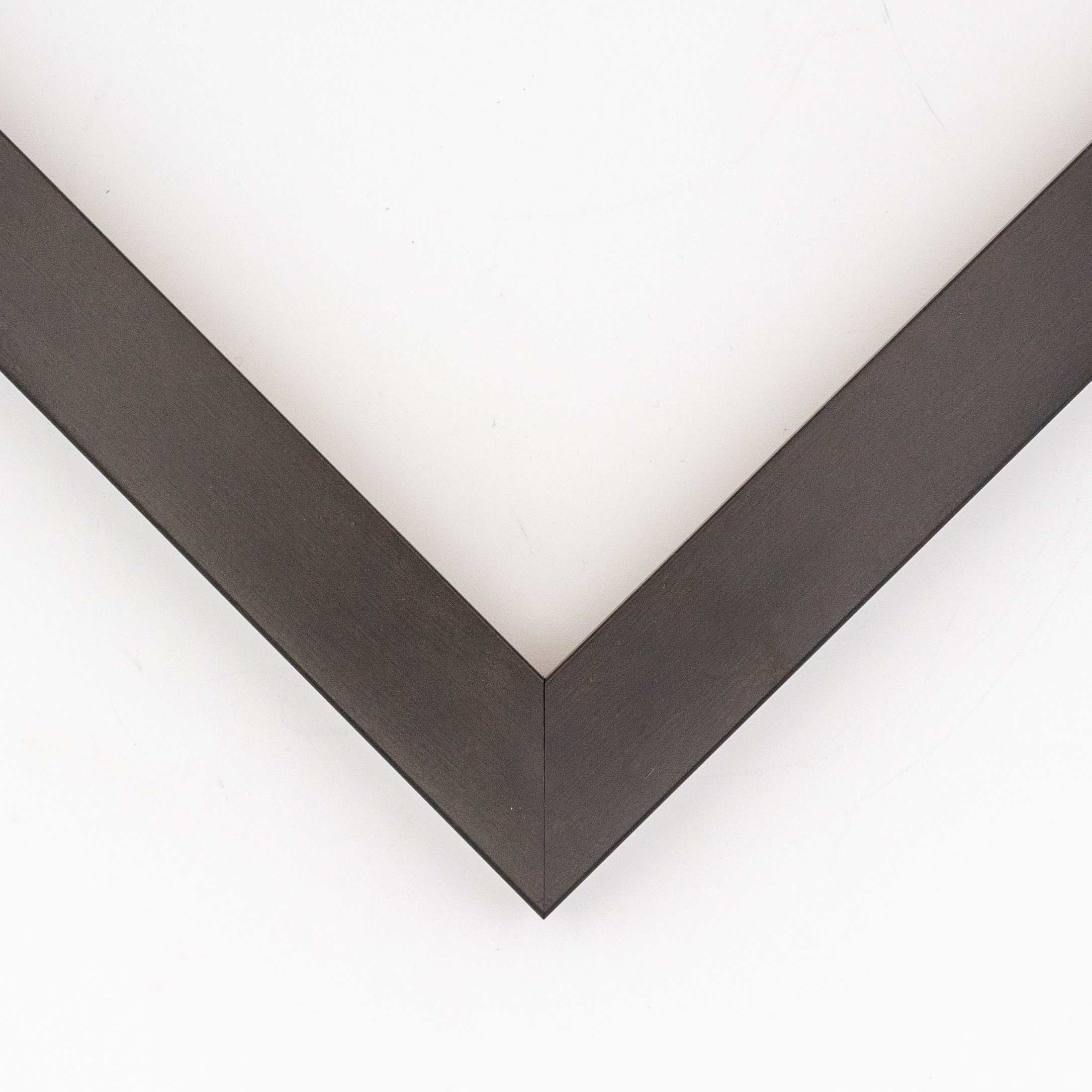 CustomPictureFrames.com 11x14 Flat Charcoal Grey Wood Frame - "The Edge" Medium - Great for Posters, Photos, Art Prints, Mirror, Chalk Boar