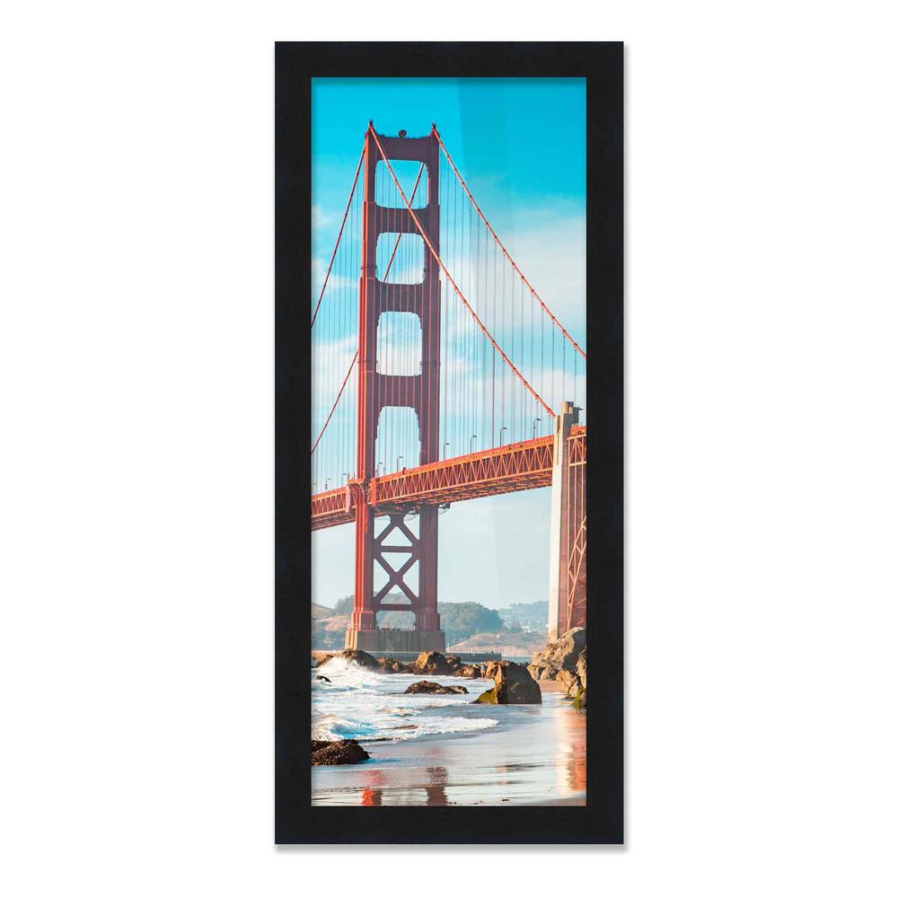 CustomPictureFrames.com 5x39 In Frame Black Picture Frame - Complete Modern Photo Frame Includes UV Acrylic Shatter Guard Front, Acid Free Foam Backing