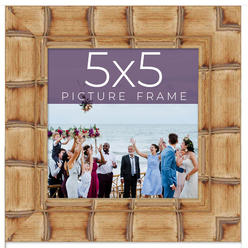 CustomPictureFrames.com 5x5 Picture Frame - Contemporary Picture Frame Complete With UV Acrylic, Foam Board Backing, & Hanging Hardware