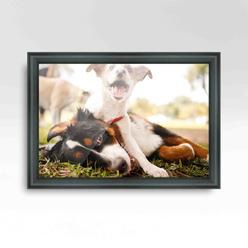 CustomPictureFrames.com 32x36 Black Picture Frame - Wood Picture Frame Complete with UV Acrylic, Foam Board Backing & Hanging Hardware