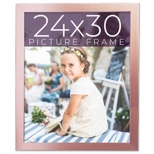 CustomPictureFrames.com 24x30 Frame Pink Real Wood Picture Frame Width 0.75  inches, Interior Frame Depth 0.5 inches