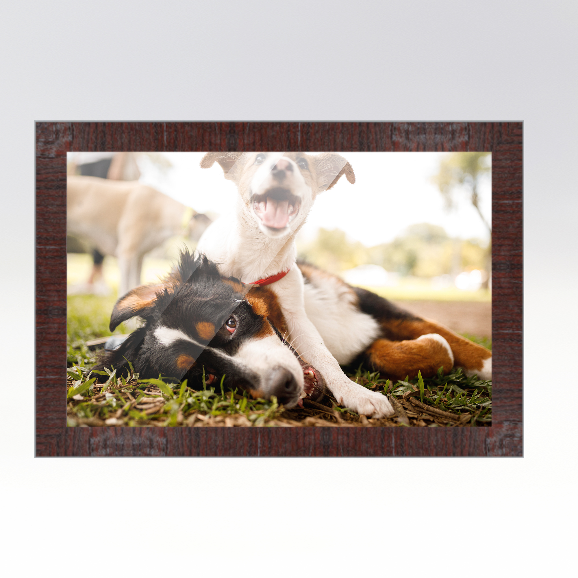 CustomPictureFrames.com 28x40 Brown Picture Frame - Wood Picture Frame Complete with UV Acrylic, Foam Board Backing & Hanging Hardware