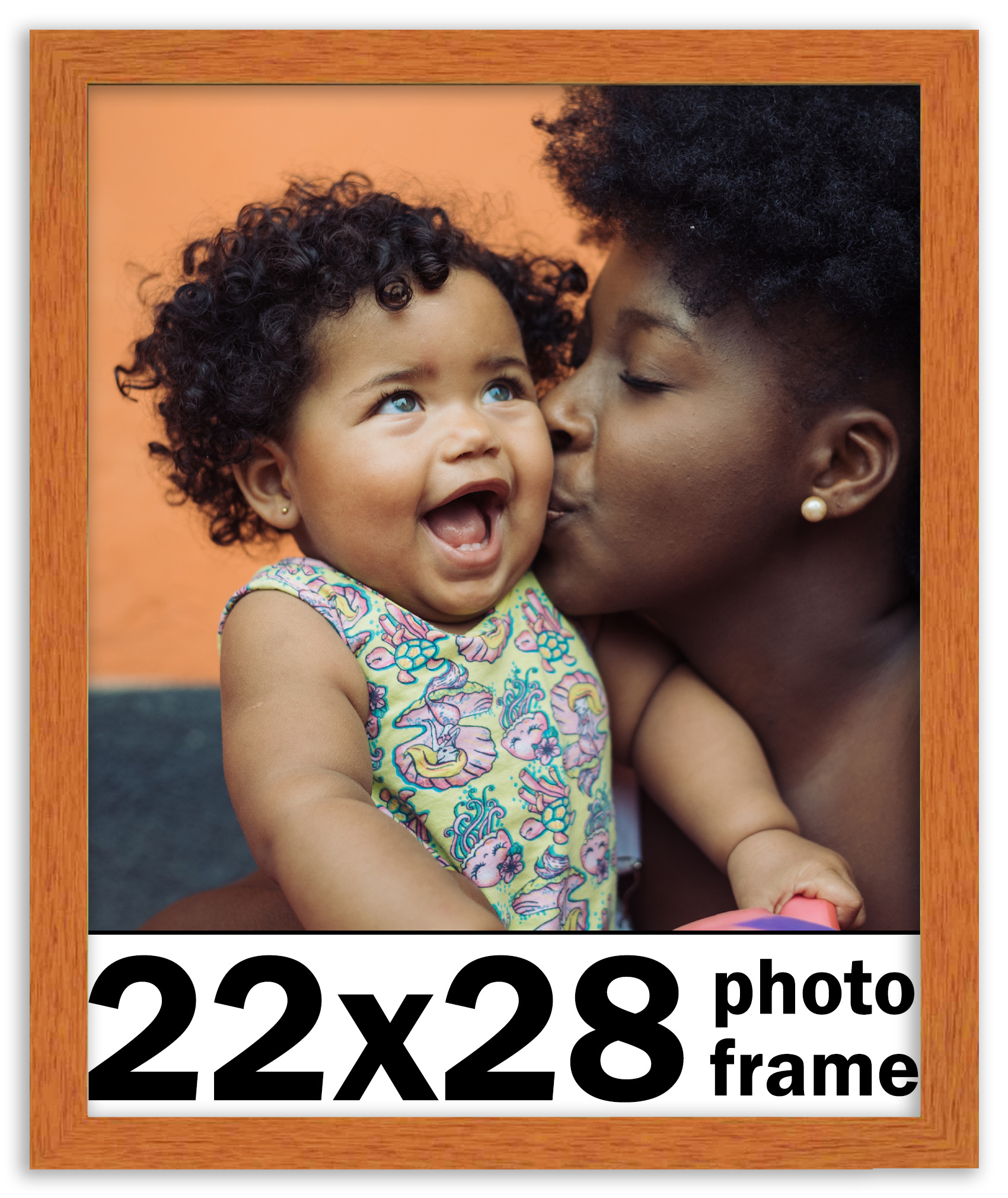 22x28 Frame Honey Pecan Brown Picture Frame