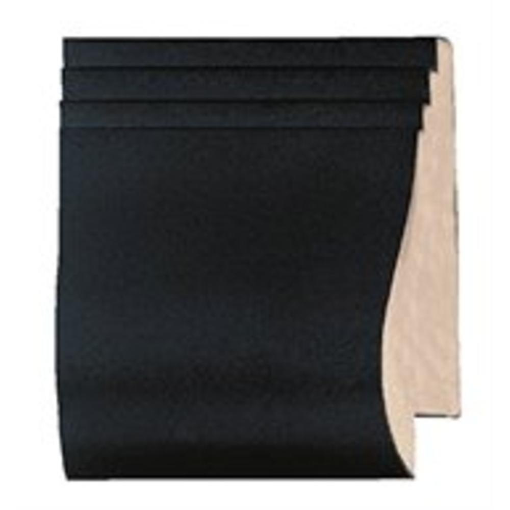 CustomPictureFrames.com Picture Frame Moulding (Wood) 100Ft Bundle - Contemporary Black Finish - 2.5" Width - 5/8" Rabbet Depth