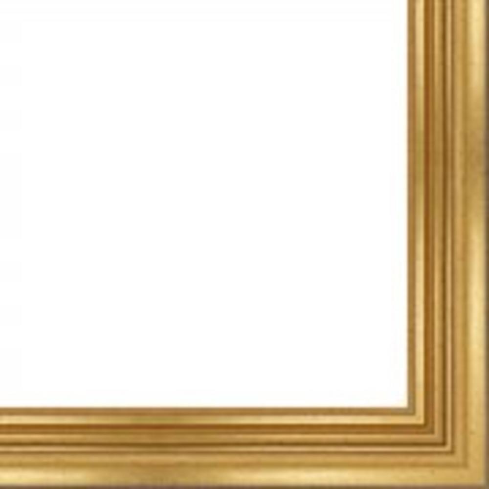 CustomPictureFrames.com Picture Frame Moulding (Wood) 100Ft Bundle - Traditional Gold Finish - 2.25" Width - 3/8" Rabbet Depth