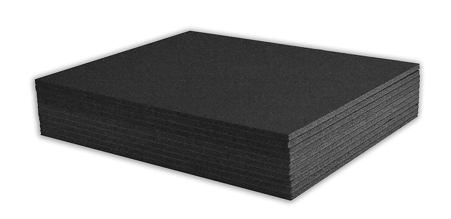 CustomPictureFrames.com Mat Board Center, Pack of 10 3/16 BLACK Foam Core  Backing Boards (16x20, BLACK)