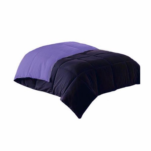 Marrikas Reversible Microfiber Down Alternative Comforter Plum