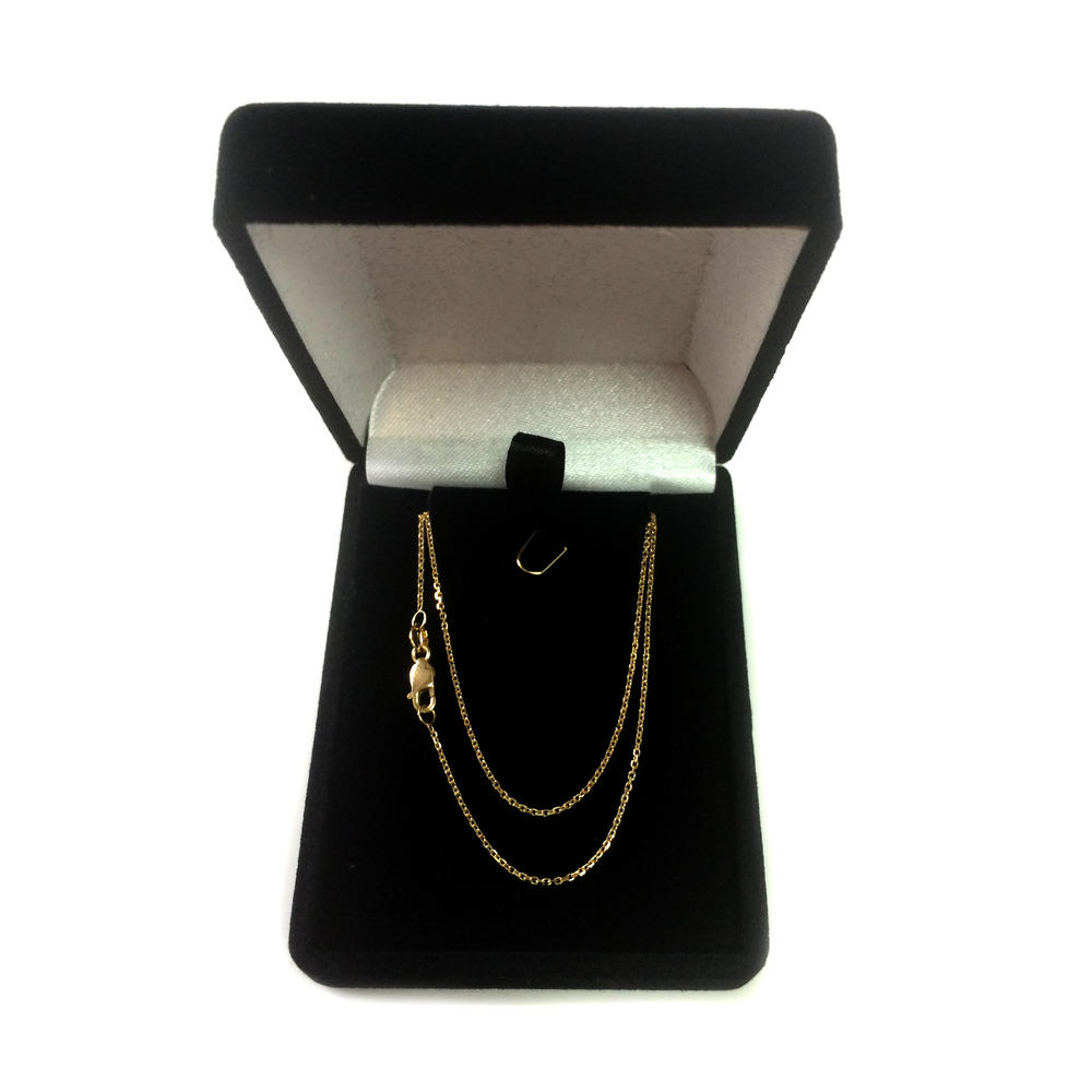 Jewelry Affairs 10k Yellow Gold Cable Link Chain Necklace, 1.1mm