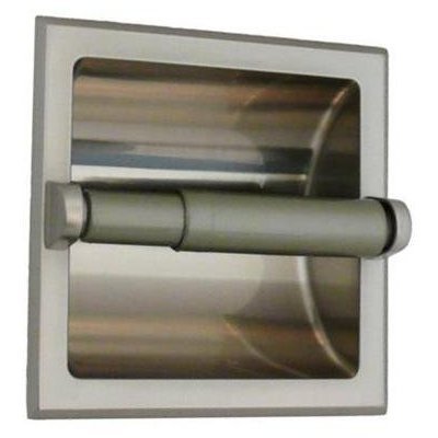 Clic Satin Nickel Recessed Toilet Paper Holder Includes Rear Clic Satin Nickel Recessed Toilet Paper Holder Includes Rear Mounting Bracket