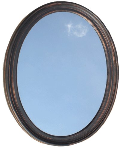 Howplumb Bathroom Mirror Vanity Round Oval Framed Wall Mirror