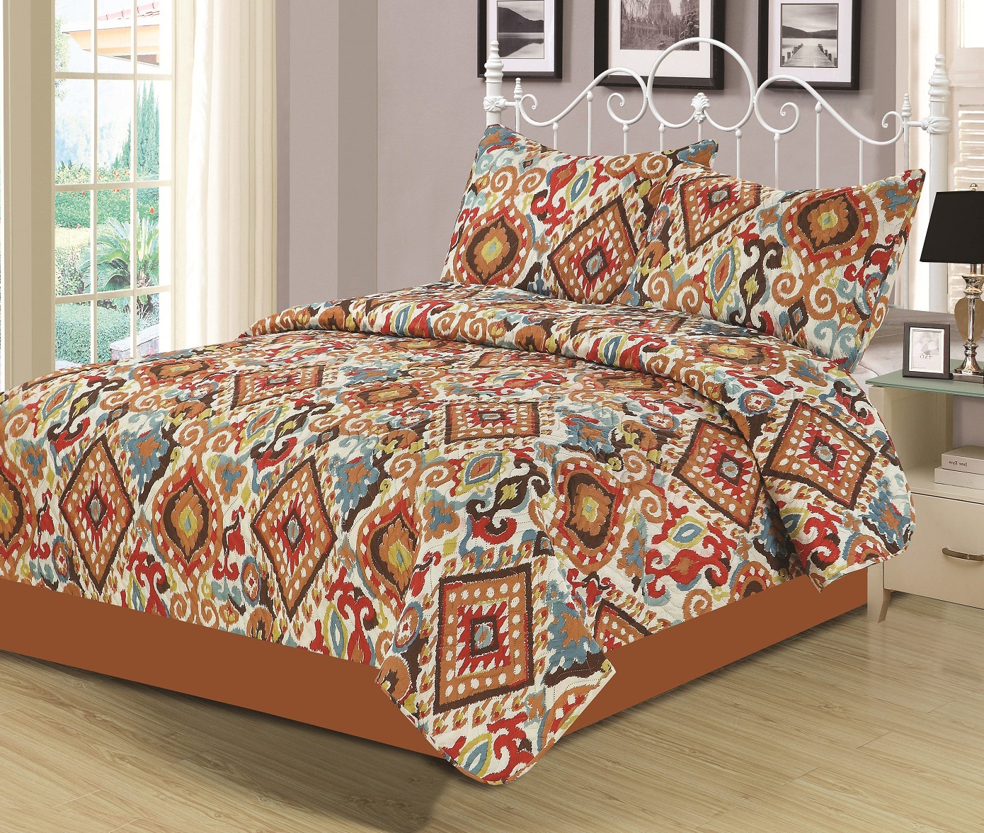Howplumb Southwest Aztec Quilt Full Queen Bedspread Bedding 3