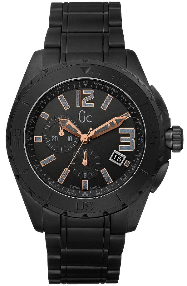 Guess GC X76009g2S guess gc Swiss Sports class Double Extra Large Black ceramic Mens Watch