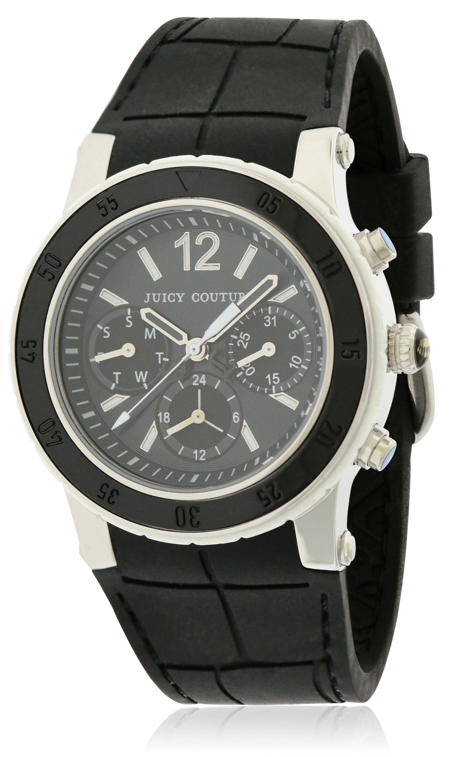 Juicy Couture HRH Black Rubber Ladies Watch 1900899 display picture 1