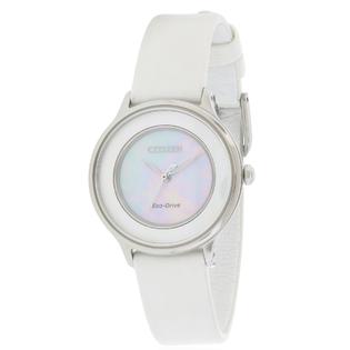 Citizen Eco Drive Circle Of Time Leather Ladies Watch Em0381 03d
