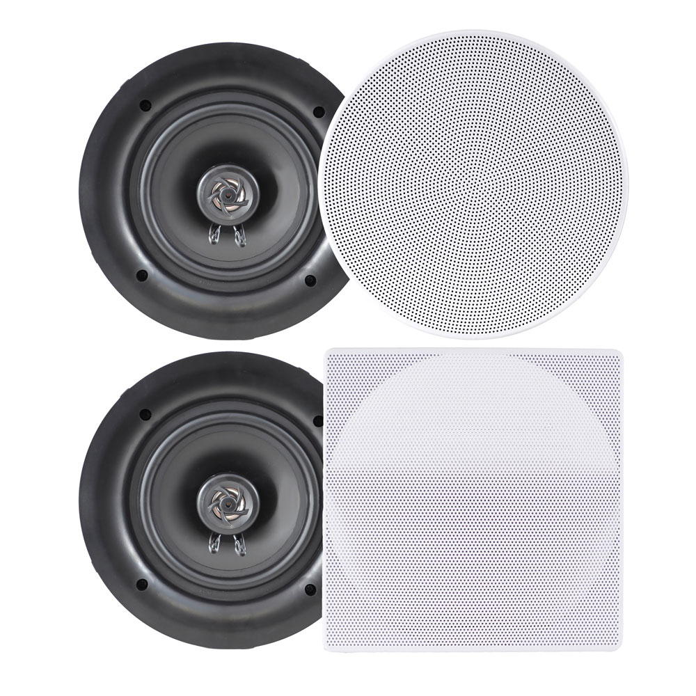 White Speakers 2 Sears Pyle Audio Pdic66 6 5 In Ceiling Speaker