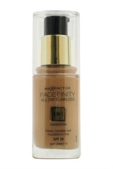 Max Factor Facefinity All Day Flawless 3 In 1 Foundation SPF20 - # 77 Soft Honey 1 oz