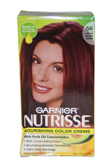 Garnier Nutrisse Nourishing Color Creme #56 Medium Reddish Brown 1  Application