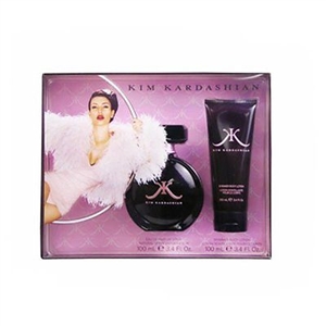 Kim Kardashian Perfume by Kim Kardashian for Women 2 Piece Set Includes: 3.4 oz Eau de Parfum Spray + 3.4 oz Body Lotion