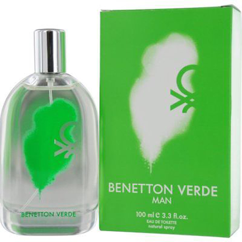 Benetton Verde by Benetton for Men Eau de Toilette Spray 3.4 oz
