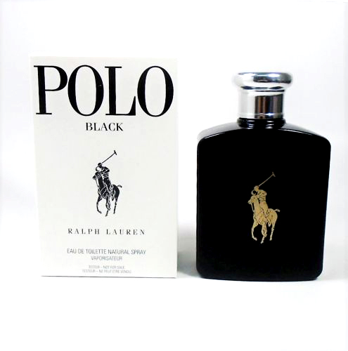 Ralph Lauren Polo Black by Ralph Lauren TESTER for Men Eau de Toilette Spray 4.2 oz